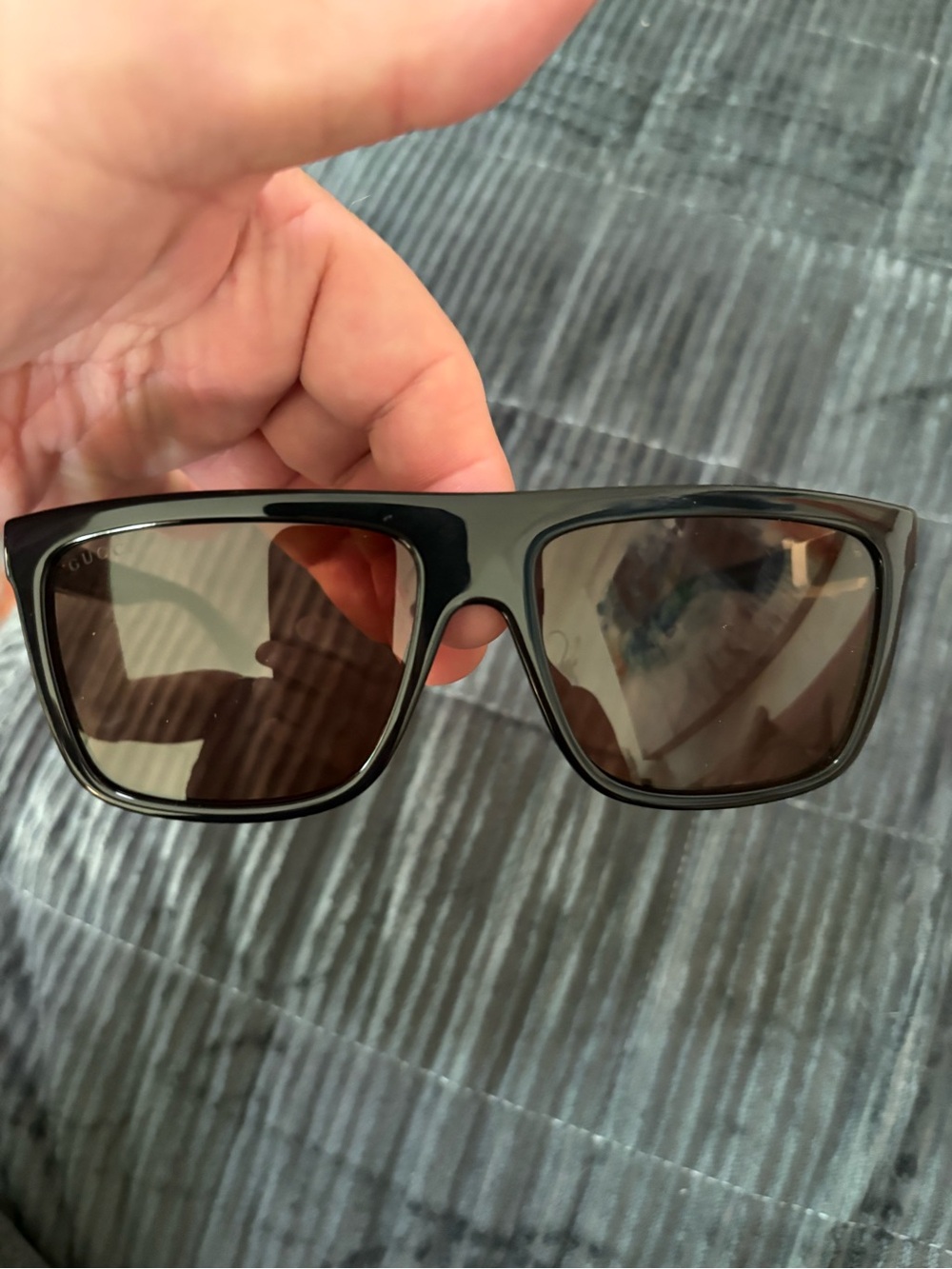 Gucci Black Frame Brown Lens Eyewear